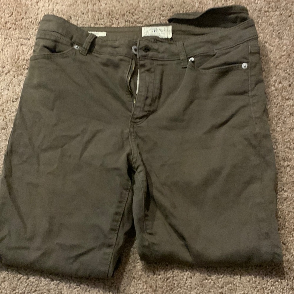 Olive green jeans